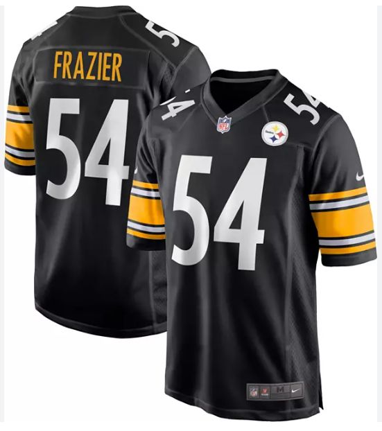 Men Pittsburgh Steelers #54 Zach Frazier  Black Game Nike NFL 2024 Jersey